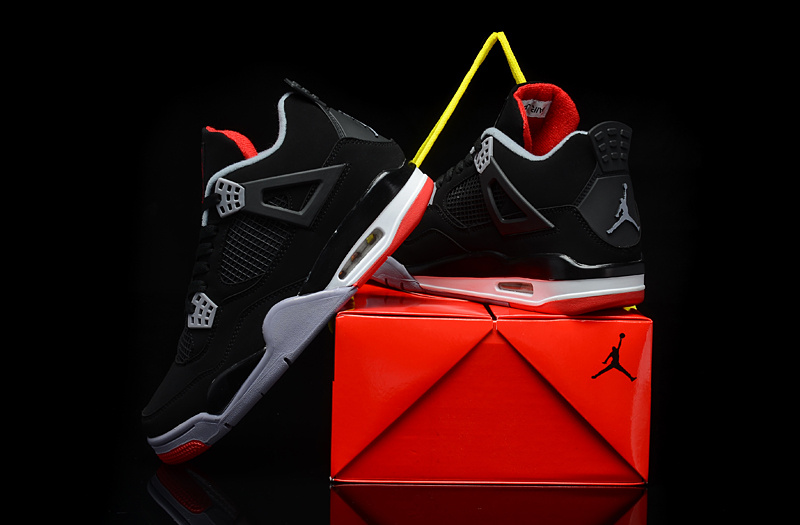 Air Jordan 4 Men Shoes Black Online